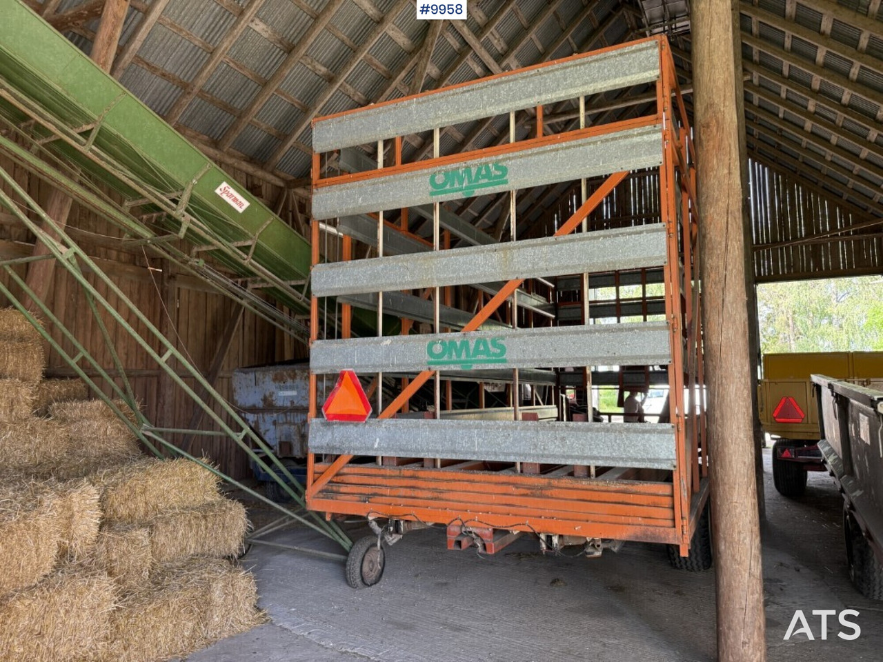 Self-loading trailer small bale Omas CB170 S - Equipamento para silagem, Reboque: foto 5 Self-loading trailer small bale Omas CB170 S - Equipamento para silagem, Reboque: foto 5