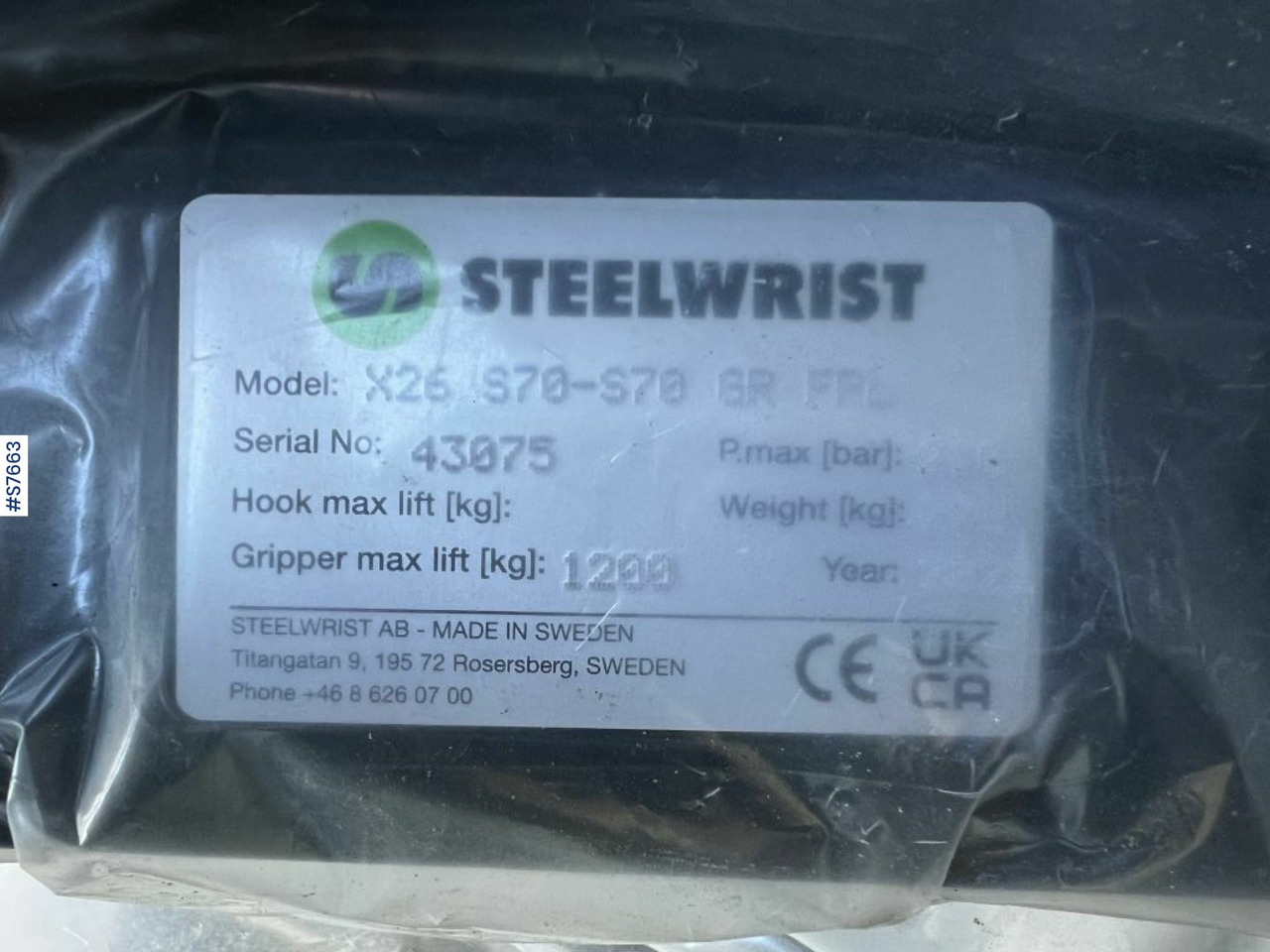 Steelwrist X26 Rotortilt (never used) - Tiltrotator: foto 5 Steelwrist X26 Rotortilt (never used) - Tiltrotator: foto 5