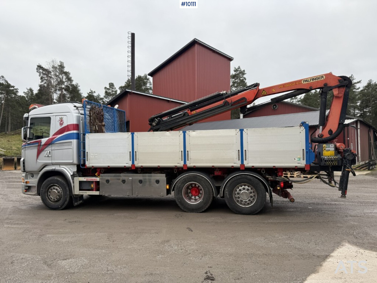 Tipper and crane truck Scania G400 with Palfinger PK 18002-EH rear-mounted crane - Camião de caixa aberta/ Plataforma, Caminhão grua: foto 2 Tipper and crane truck Scania G400 with Palfinger PK 18002-EH rear-mounted crane - Camião de caixa aberta/ Plataforma, Caminhão grua: foto 2