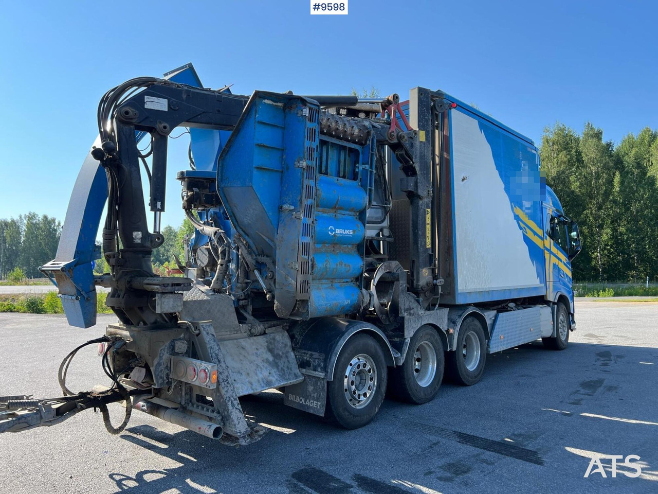 Volvo FH16 8*4 Bruks wood chipper - Caminhão basculante, Caminhão grua: foto 5 Volvo FH16 8*4 Bruks wood chipper - Caminhão basculante, Caminhão grua: foto 5