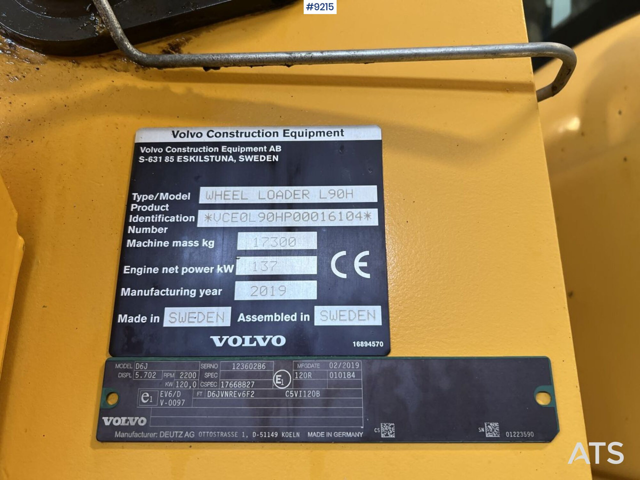 Carregadeira de rodas Volvo L 90 H Wheel loader (VIDEO): foto 14