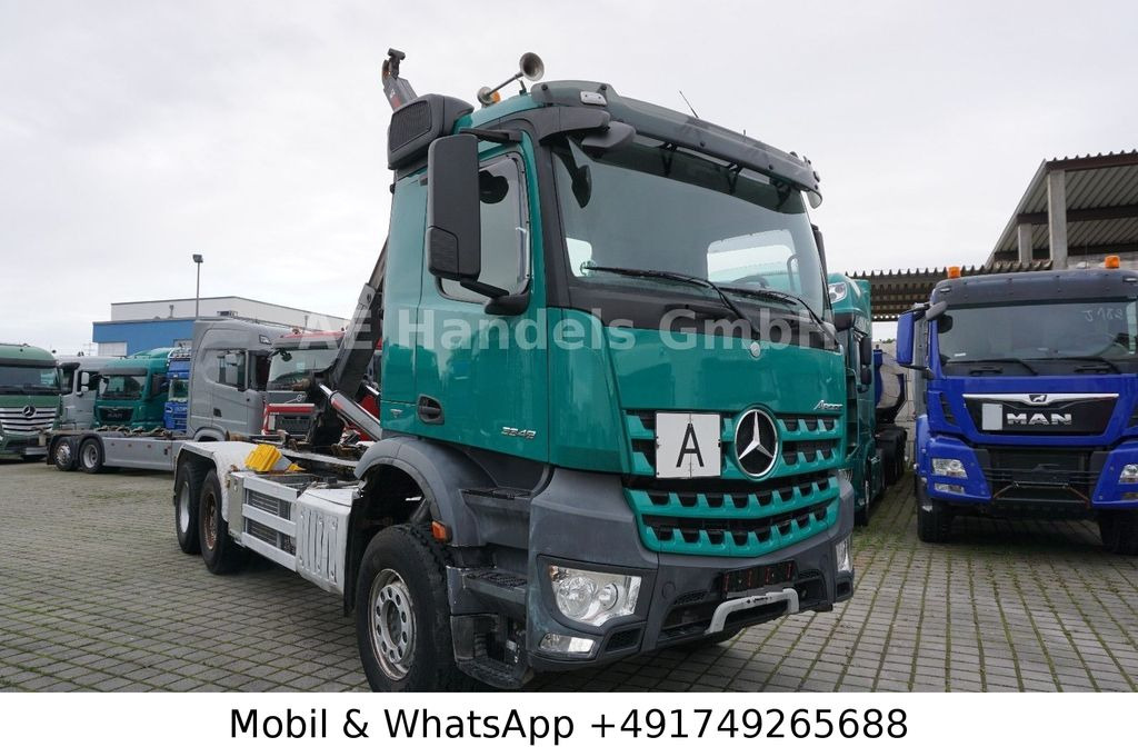 Mercedes-Benz Arocs IV 3348 M BB 6x4 Hiab-XR-21-S-56 *Retarder - Caminhão polibenne: foto 1 Mercedes-Benz Arocs IV 3348 M BB 6x4 Hiab-XR-21-S-56 *Retarder - Caminhão polibenne: foto 1