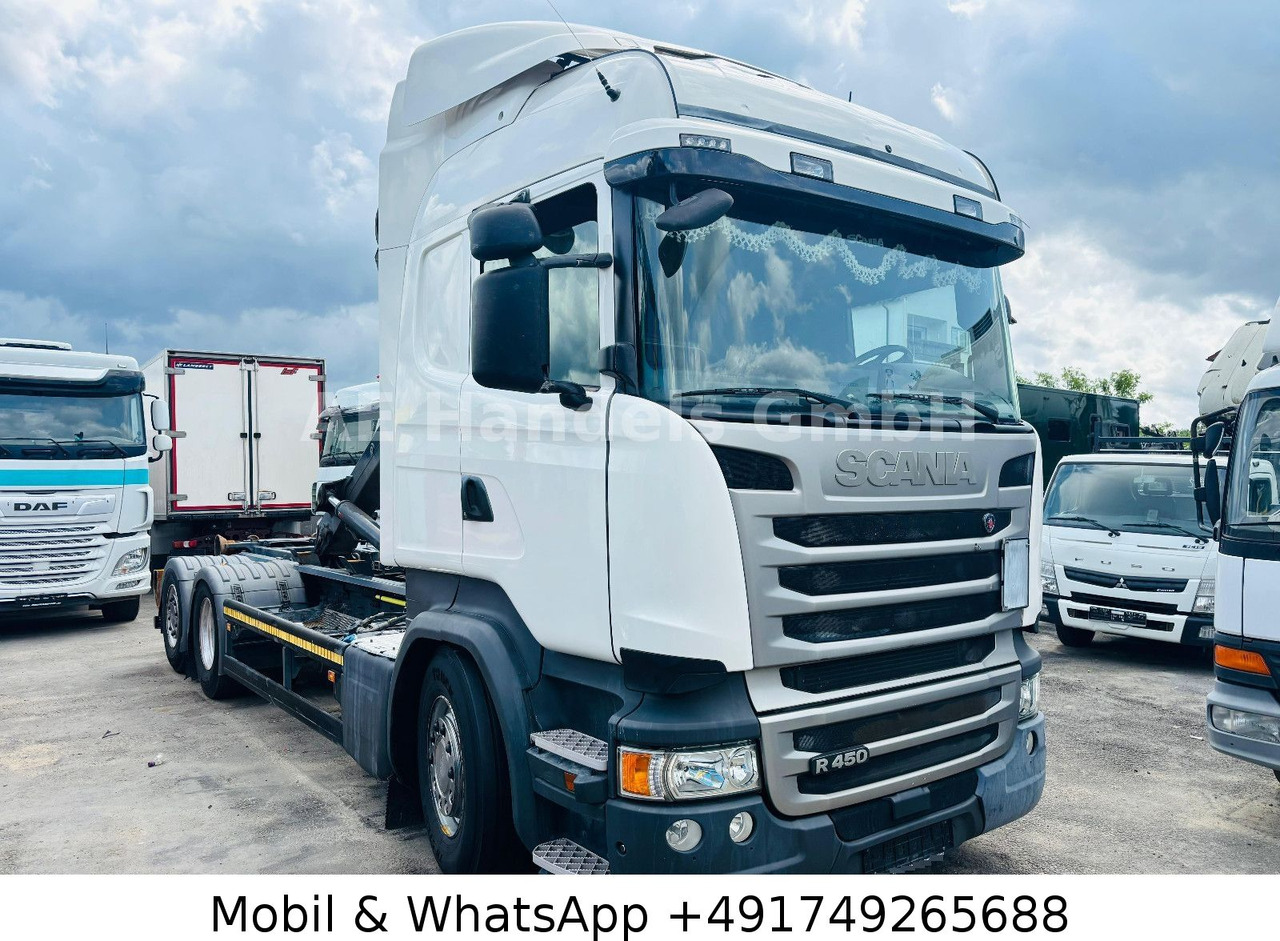 Scania R450 LL 6x2 *Retarder/Hiab-OPT20S59/Standklima - Caminhão polibenne: foto 1 Scania R450 LL 6x2 *Retarder/Hiab-OPT20S59/Standklima - Caminhão polibenne: foto 1