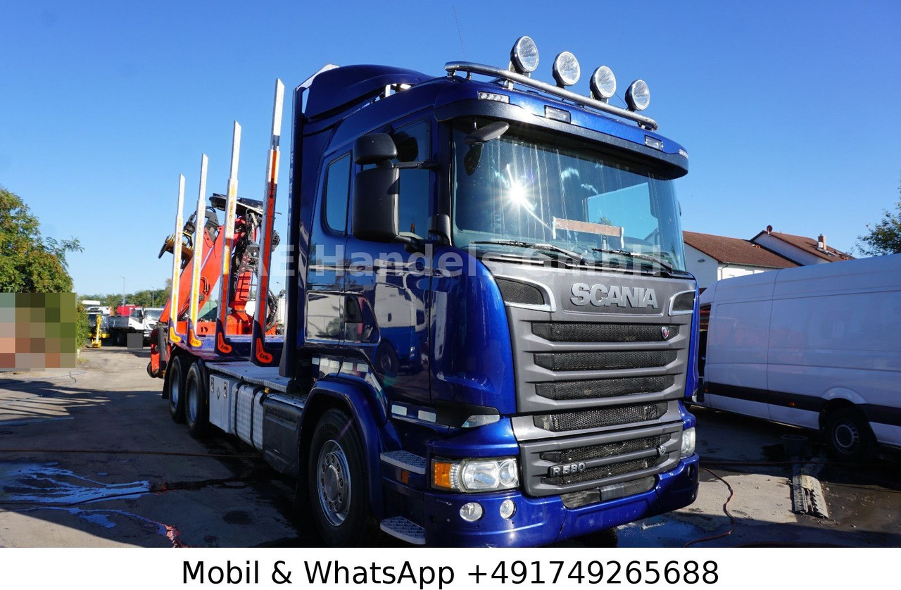 Scania R580 V8 LL 6x4 Palfinger-M120Z79 *Retarder/ACC - Caminhão florestal, Caminhão grua: foto 1 Scania R580 V8 LL 6x4 Palfinger-M120Z79 *Retarder/ACC - Caminhão florestal, Caminhão grua: foto 1