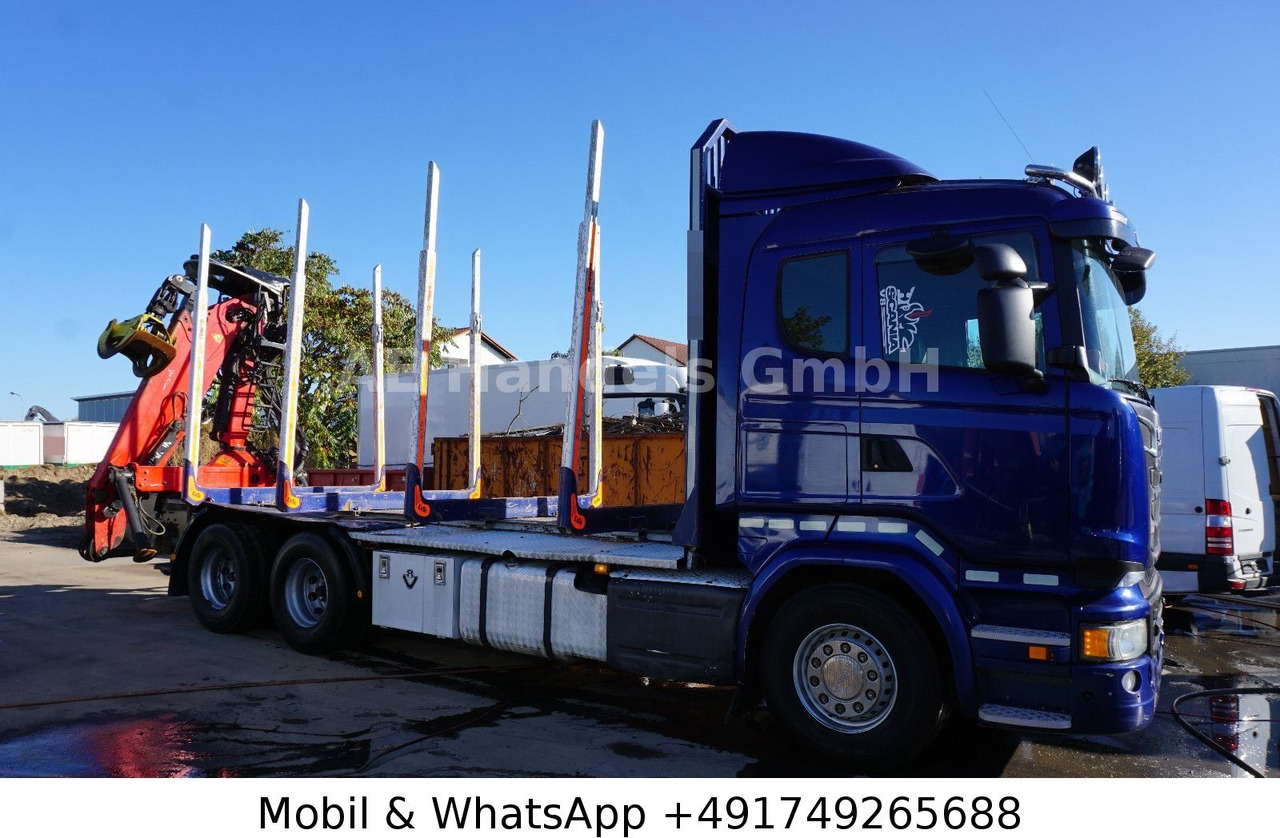 Scania R580 V8 LL 6x4 Palfinger-M120Z79 *Retarder/ACC - Caminhão florestal, Caminhão grua: foto 2 Scania R580 V8 LL 6x4 Palfinger-M120Z79 *Retarder/ACC - Caminhão florestal, Caminhão grua: foto 2