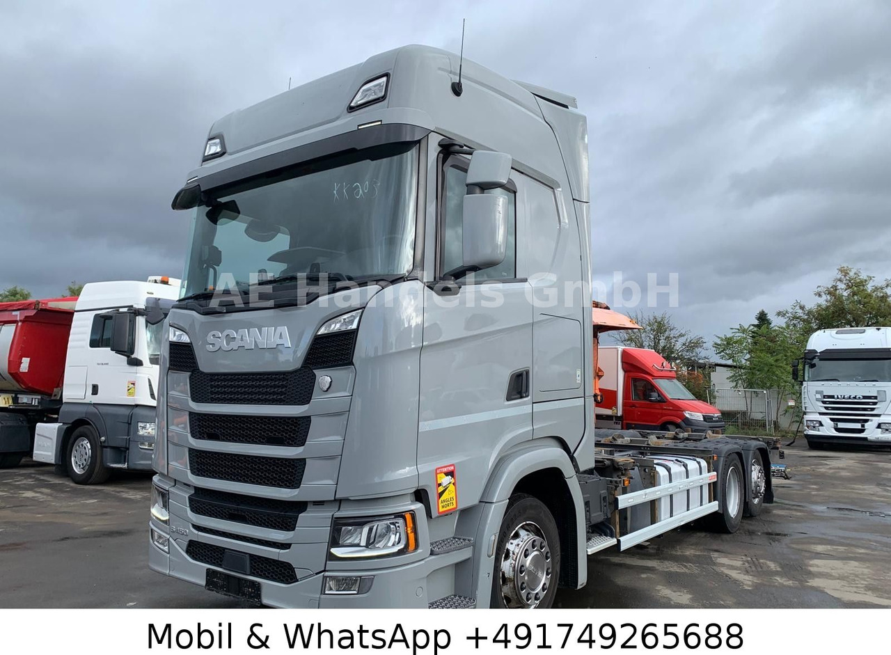 Scania S450 HighLine BDF *Retarder/Lenk+Lift/Multi/LBW - Caminhão transportador de contêineres/ Caixa móvel: foto 1 Scania S450 HighLine BDF *Retarder/Lenk+Lift/Multi/LBW - Caminhão transportador de contêineres/ Caixa móvel: foto 1