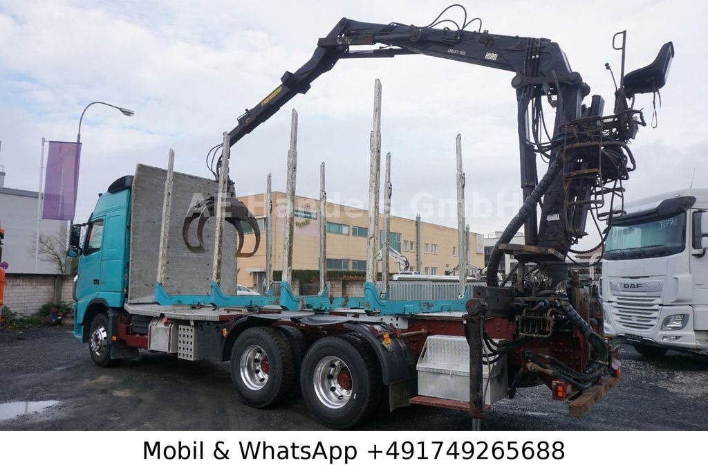 Caminhão florestal, Caminhão grua Volvo FH 540 Globe BL 6x4 Hiab 115z-80  *VEB+/AHK: foto 9
