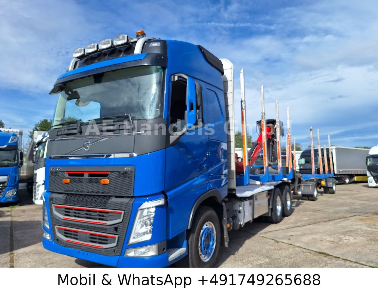 Volvo FH 540 Globe BL 6x4 Palfinger M12L80 *Retarder - Caminhão florestal, Caminhão grua: foto 2 Volvo FH 540 Globe BL 6x4 Palfinger M12L80 *Retarder - Caminhão florestal, Caminhão grua: foto 2