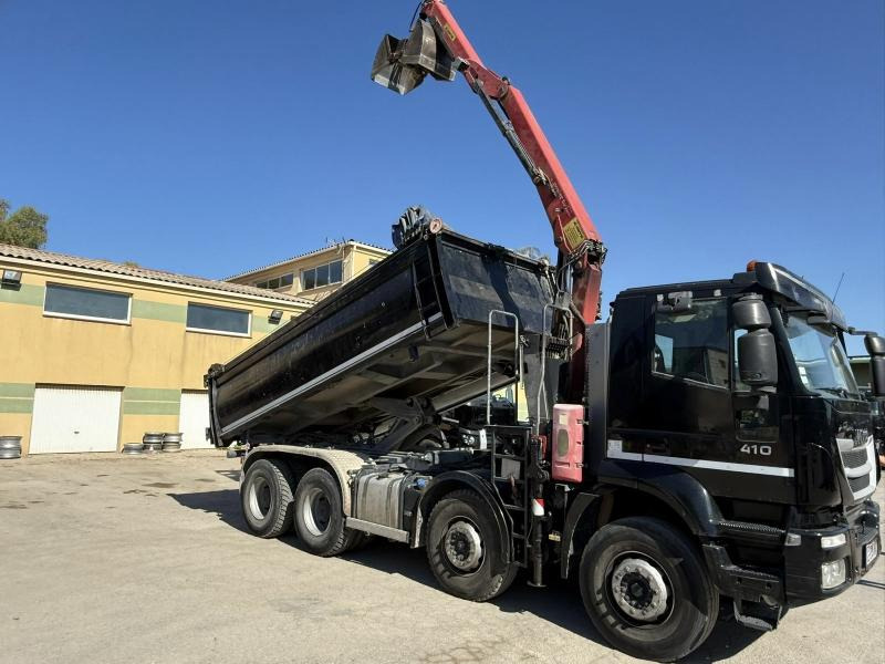 Iveco TRAKKER 410 EEV BI-BENNE GRUE MARREL 8X4 - Caminhão basculante: foto 4 Iveco TRAKKER 410 EEV BI-BENNE GRUE MARREL 8X4 - Caminhão basculante: foto 4