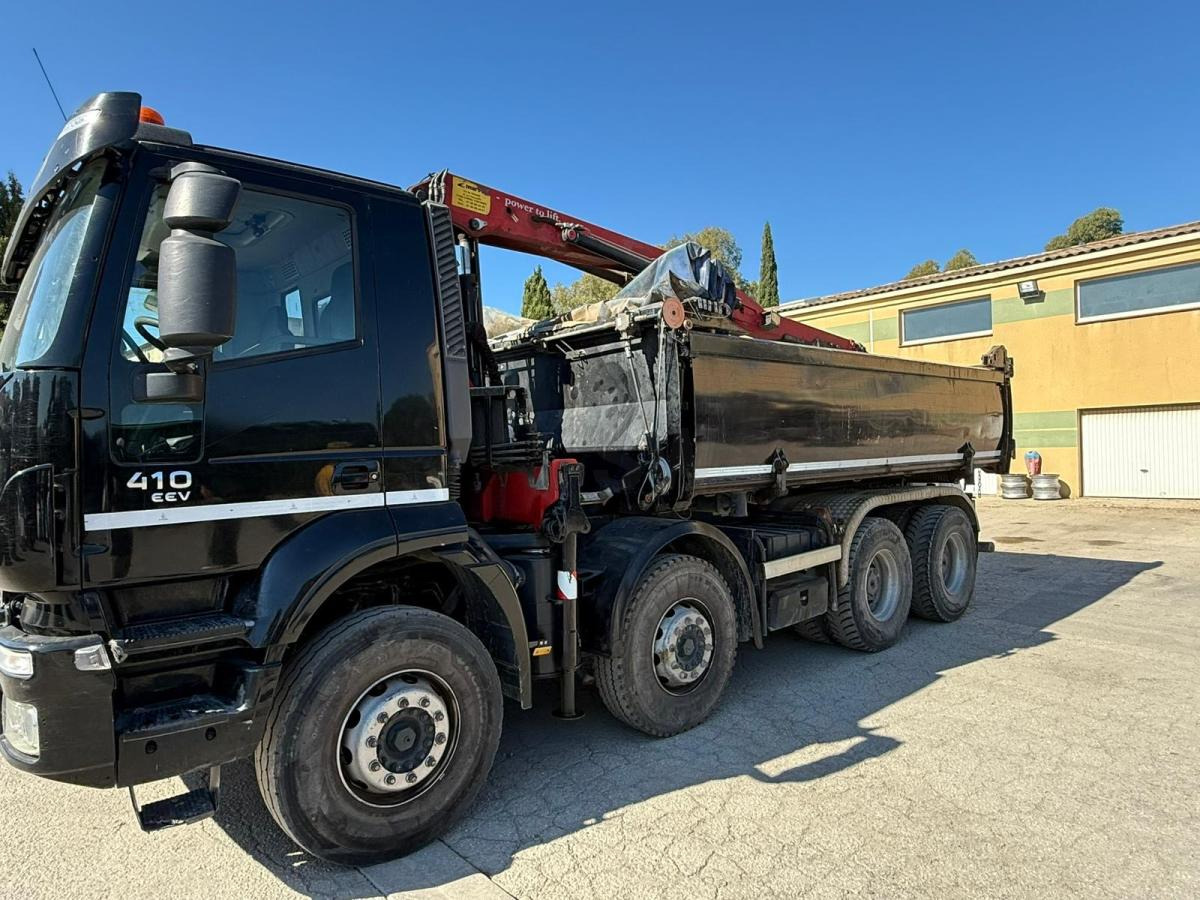 Iveco TRAKKER 410 EEV BI-BENNE GRUE MARREL 8X4 - Caminhão basculante: foto 3 Iveco TRAKKER 410 EEV BI-BENNE GRUE MARREL 8X4 - Caminhão basculante: foto 3