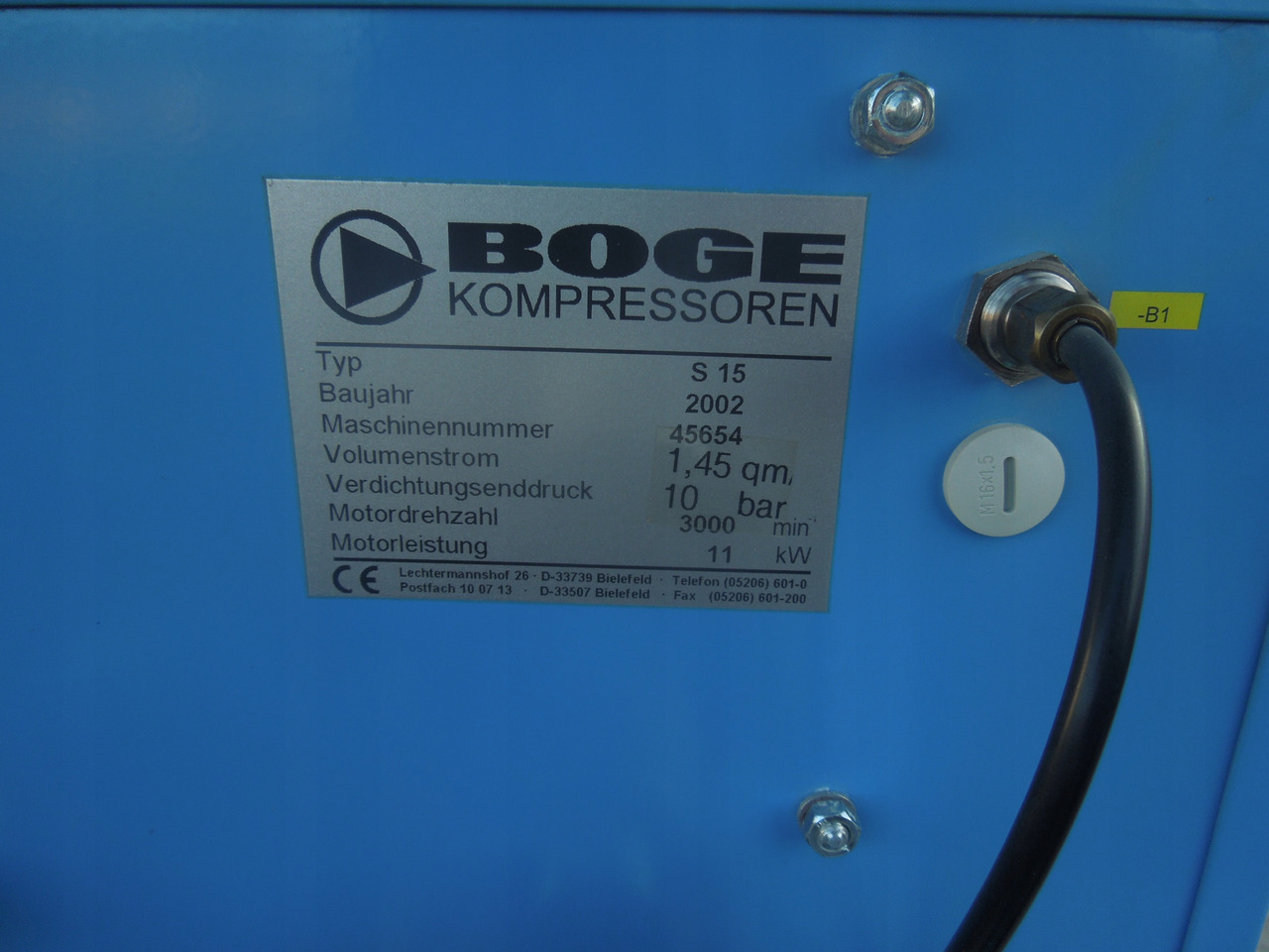 BOGE S15 - Compressor de ar: foto 4 BOGE S15 - Compressor de ar: foto 4