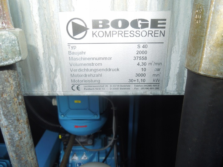 BOGE S40 - Compressor de ar: foto 4 BOGE S40 - Compressor de ar: foto 4