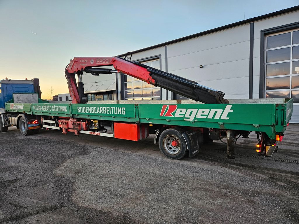 Hangler Kran Fassi F 240 Funk - Semi-reboque plataforma/ Caixa aberta: foto 1 Hangler Kran Fassi F 240 Funk - Semi-reboque plataforma/ Caixa aberta: foto 1