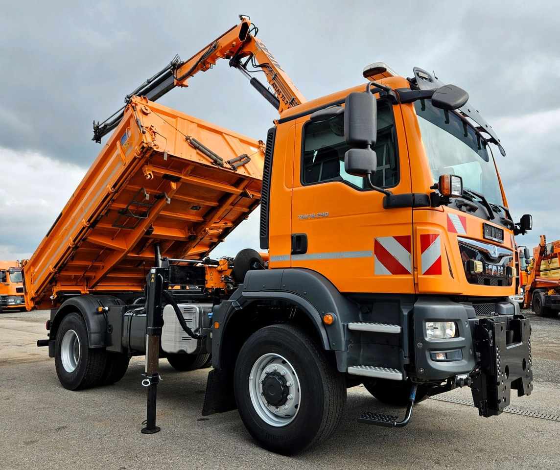 MAN TGM 18.290 4x4 Atlas 75.2 Kran Funk Euro6 - Caminhão basculante, Caminhão grua: foto 1 MAN TGM 18.290 4x4 Atlas 75.2 Kran Funk Euro6 - Caminhão basculante, Caminhão grua: foto 1