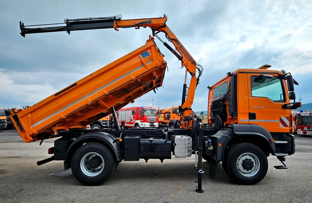 MAN TGM 18.290 4x4 Atlas 75.2 Kran Funk Euro6 - Caminhão basculante, Caminhão grua: foto 2 MAN TGM 18.290 4x4 Atlas 75.2 Kran Funk Euro6 - Caminhão basculante, Caminhão grua: foto 2