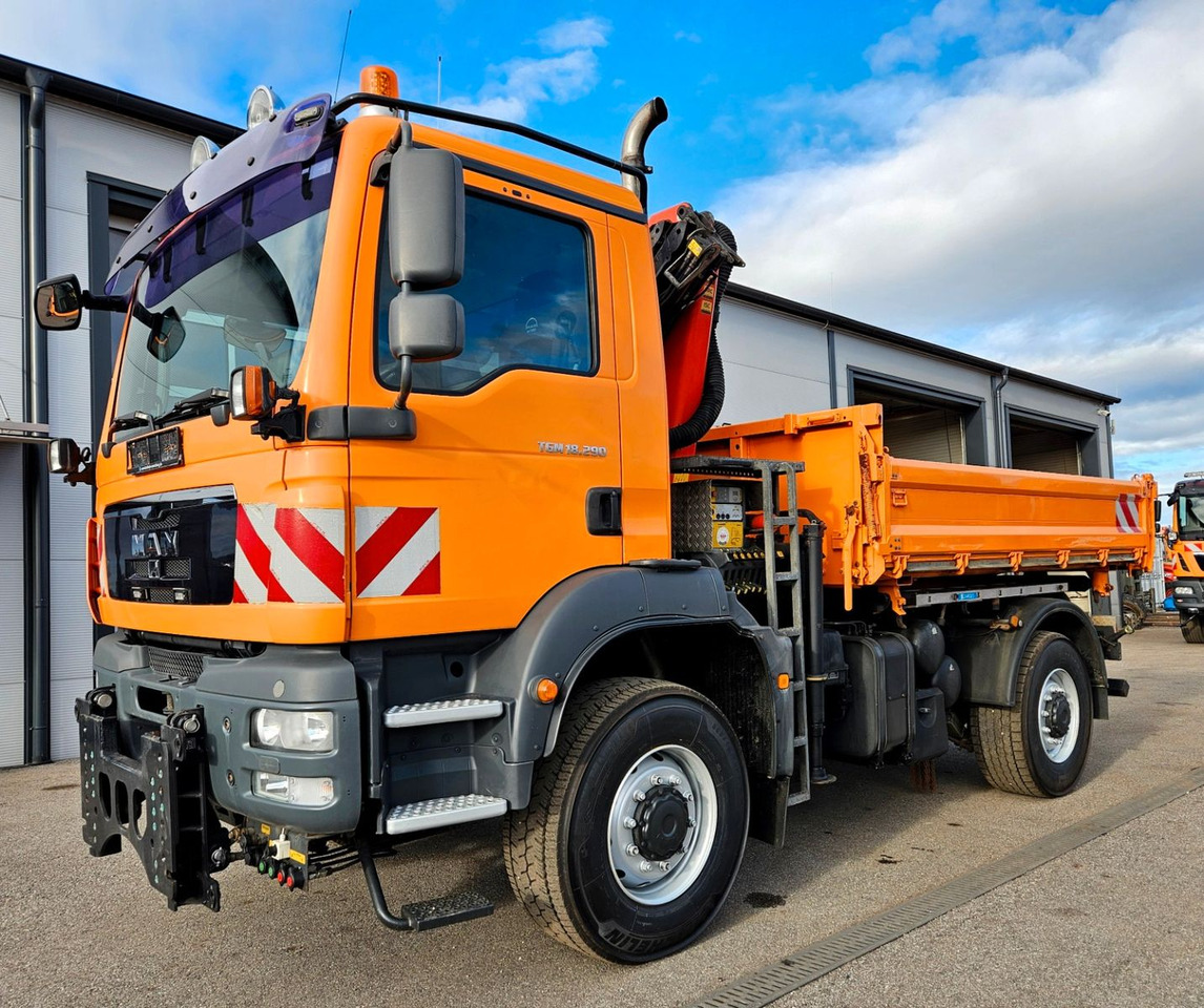 MAN TGM 18.290 4x4 Palfinger PK7001 Kran Funk Euro5 - Caminhão basculante, Caminhão grua: foto 4 MAN TGM 18.290 4x4 Palfinger PK7001 Kran Funk Euro5 - Caminhão basculante, Caminhão grua: foto 4