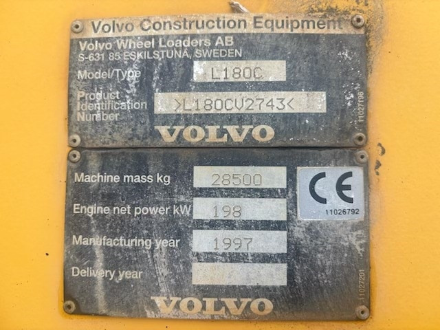 Volvo L 180 C Engine replaced, CDC - Carregadeira de rodas: foto 3 Volvo L 180 C Engine replaced, CDC - Carregadeira de rodas: foto 3