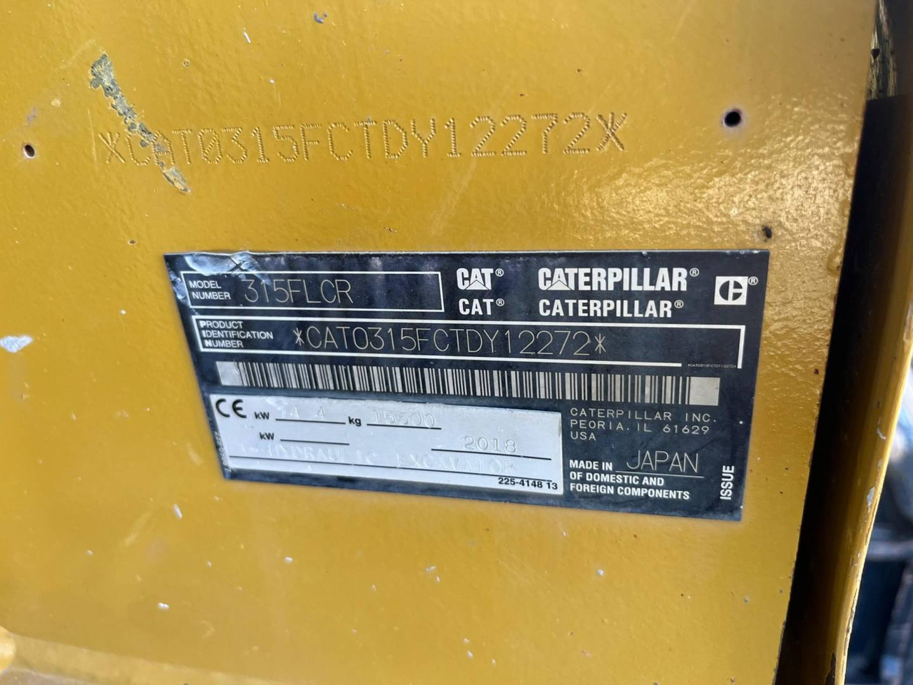 Escavadora de rastos CAT 315FLCR: foto 6