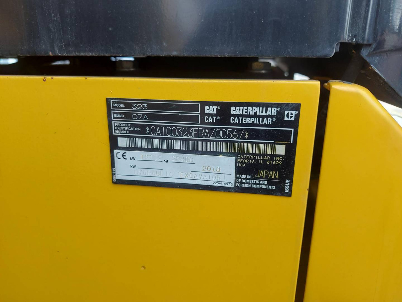 Escavadora de rastos CAT 323: foto 6