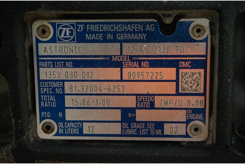ZF 12AS2130DD TGS - Caixa de câmbio de Caminhão: foto 5 ZF 12AS2130DD TGS - Caixa de câmbio de Caminhão: foto 5