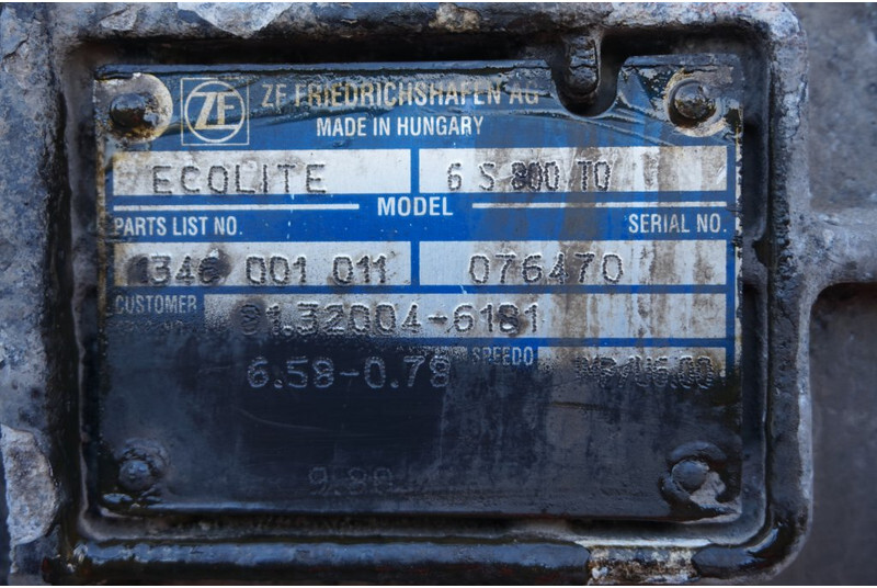 ZF 6S800OD TGL - 81.32004-6180 - Caixa de câmbio de Caminhão: foto 5 ZF 6S800OD TGL - 81.32004-6180 - Caixa de câmbio de Caminhão: foto 5