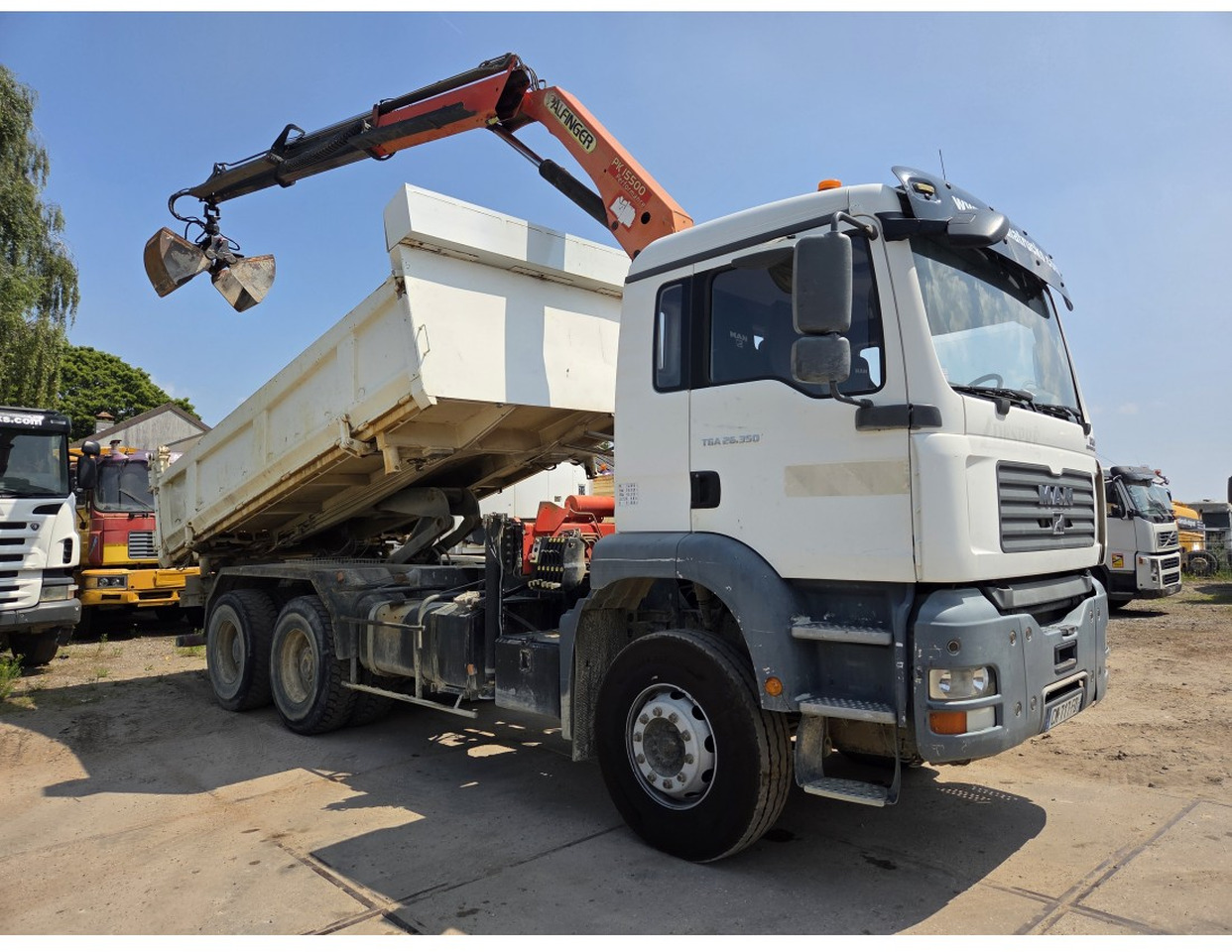MAN TGA 26.350 6X4 BORDMATIC TIPPER CRANE PALFINGER PK15500 - Caminhão basculante, Caminhão grua: foto 4 MAN TGA 26.350 6X4 BORDMATIC TIPPER CRANE PALFINGER PK15500 - Caminhão basculante, Caminhão grua: foto 4
