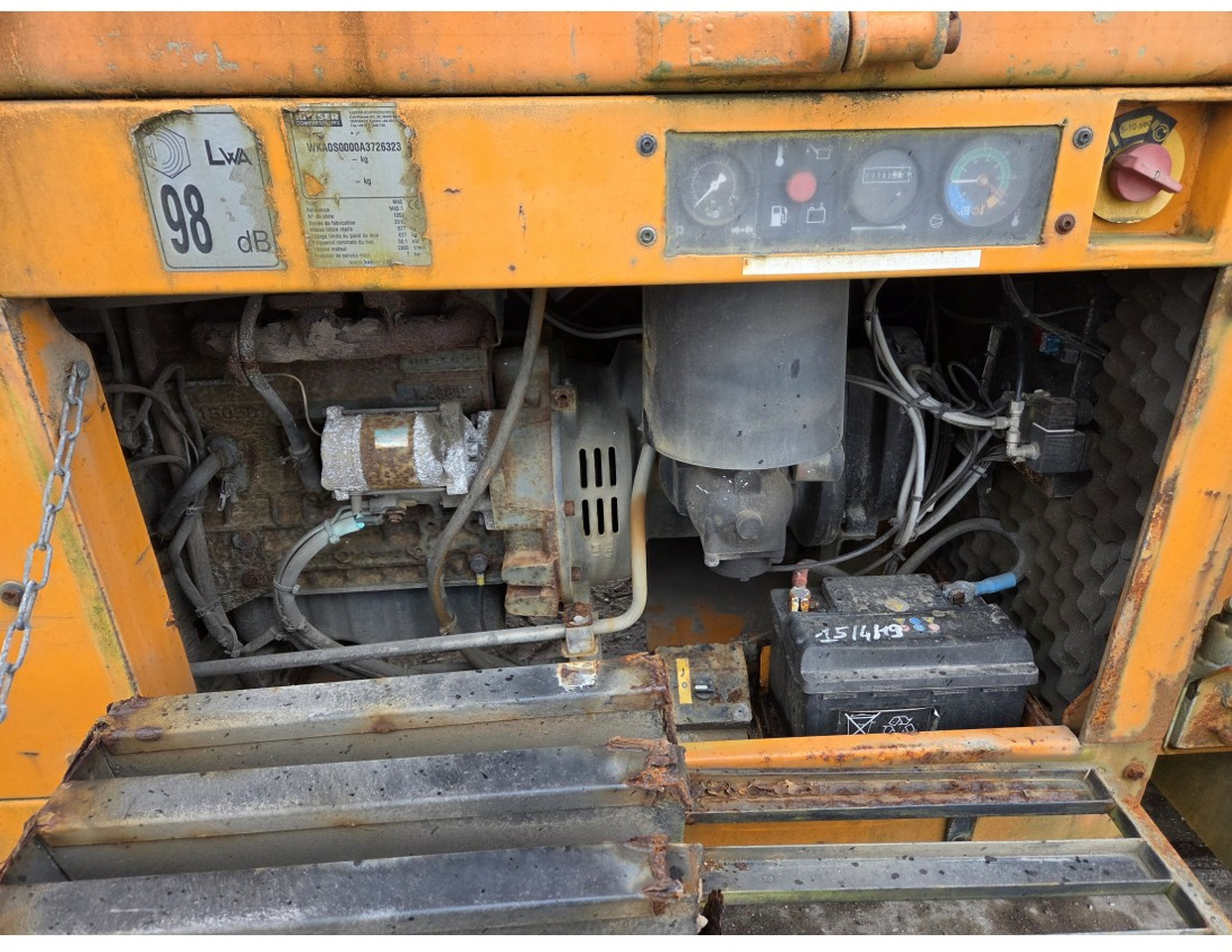 Camião de caixa aberta/ Plataforma, Caminhão grua Renault Premium 300 MECHANICAL PUMP OPEN BOX COMPRESSOR CRANE EFFER 140/2S: foto 9