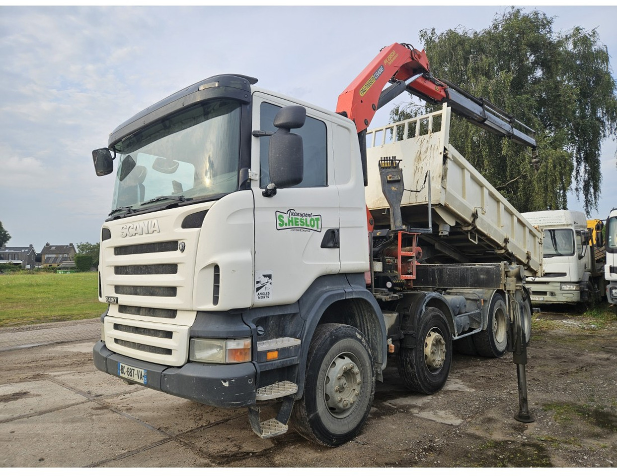 Scania R420 8x4 Tipper Crane Palfinger 23500 - Caminhão basculante, Caminhão grua: foto 1 Scania R420 8x4 Tipper Crane Palfinger 23500 - Caminhão basculante, Caminhão grua: foto 1