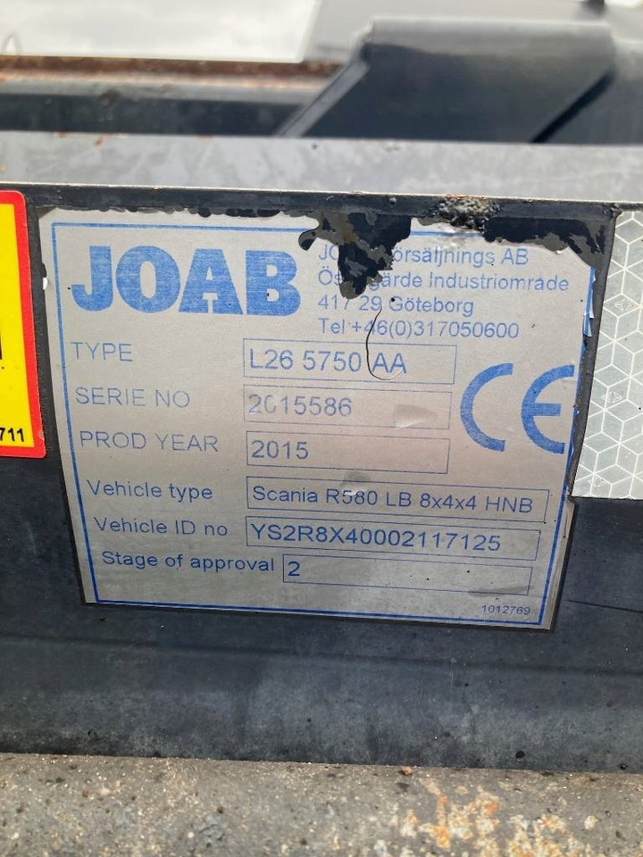 Joab L26 5750AA Lastväxlare - Sistema de elevação polibenne/ Multibenne: foto 3 Joab L26 5750AA Lastväxlare - Sistema de elevação polibenne/ Multibenne: foto 3