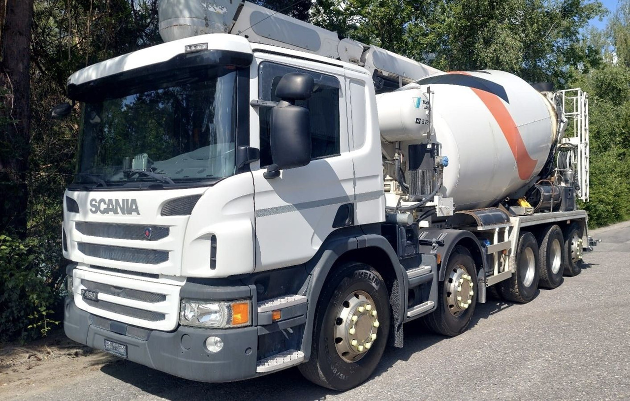 Scania P450 LB 10x4,E6,Stetter 10m³,Förderband/belt 16m - Caminhão betoneira: foto 4 Scania P450 LB 10x4,E6,Stetter 10m³,Förderband/belt 16m - Caminhão betoneira: foto 4