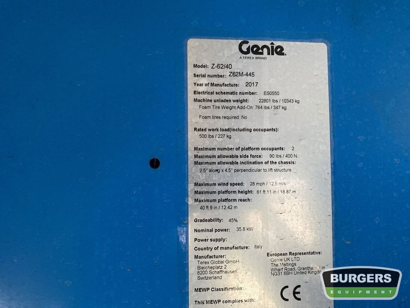 Locação de Genie Z62 40 Genie Z62 40: foto 15