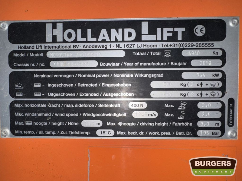 Locação de HOLLANDLIFT X-105 EL18 HOLLANDLIFT X-105 EL18: foto 6