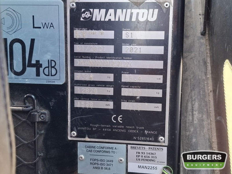 Empilhador telescópico Manitou MT 933 Easy 75D: foto 6
