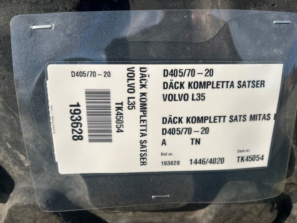 Mitas 405 70 R20 till Volvo L30 L35 - Pneu de Máquina de construção: foto 2 Mitas 405 70 R20 till Volvo L30 L35 - Pneu de Máquina de construção: foto 2