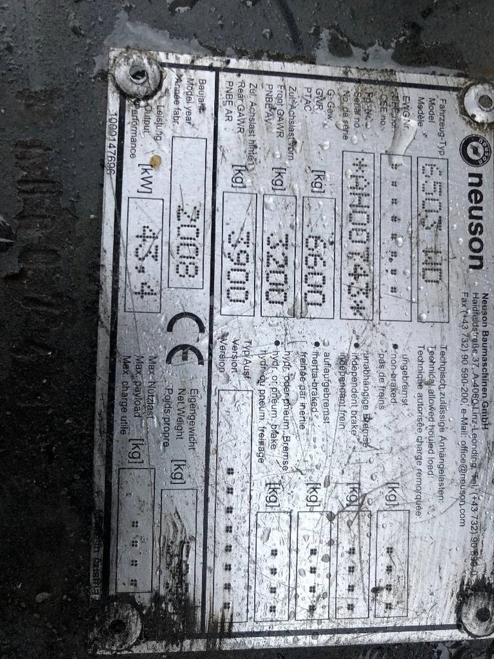 Escavadeira de rodas Neuson 6503 Dismantled: only spare parts: foto 6