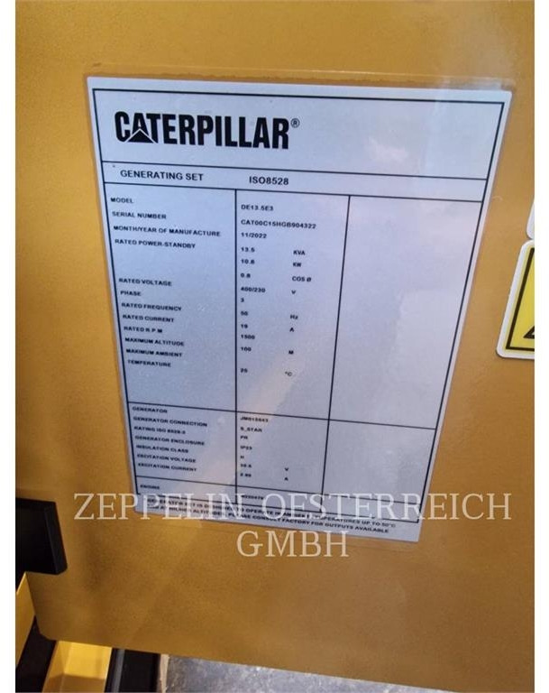 CAT DE13,5E3 B - Gerador elétrico: foto 5 CAT DE13,5E3 B - Gerador elétrico: foto 5