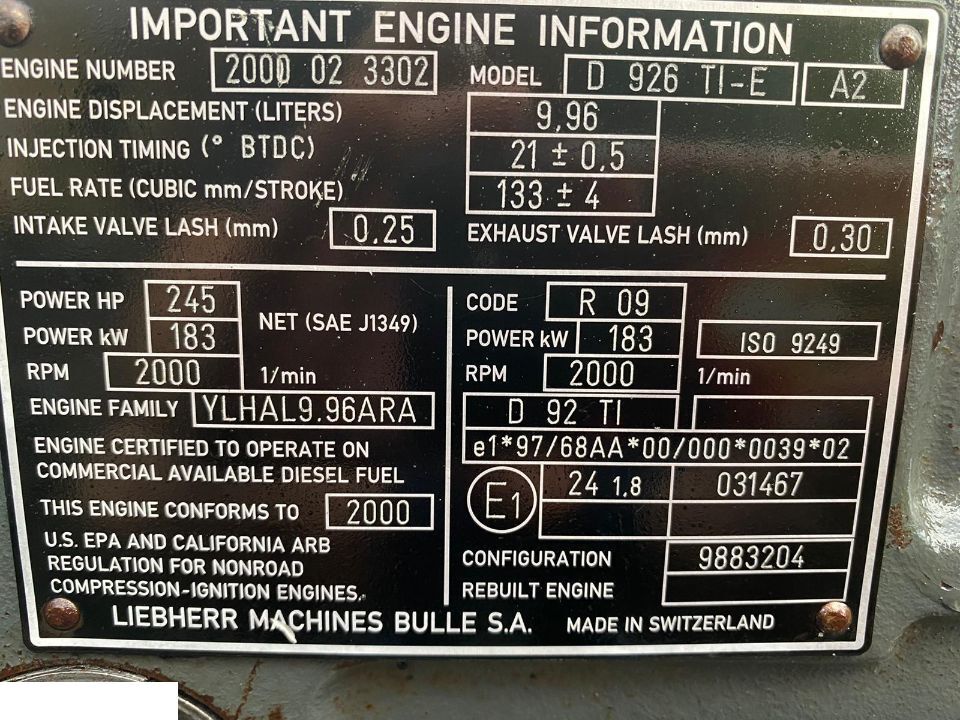 Blok Silnika liebherr D926 - Bloco do motor de Máquina agrícola: foto 1 Blok Silnika liebherr D926 - Bloco do motor de Máquina agrícola: foto 1