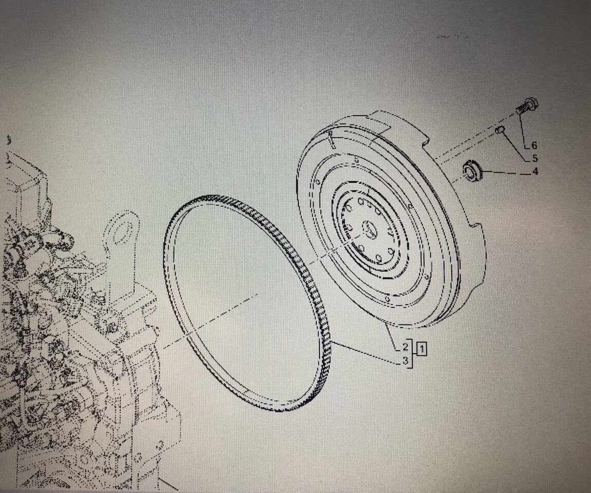 CASE OPTUM 270 SILNIK-koło zamachowe/CZĘŚĆ 47615708/Case Optum 250/270/300 - Volante do motor de Máquina agrícola: foto 1 CASE OPTUM 270 SILNIK-koło zamachowe/CZĘŚĆ 47615708/Case Optum 250/270/300 - Volante do motor de Máquina agrícola: foto 1