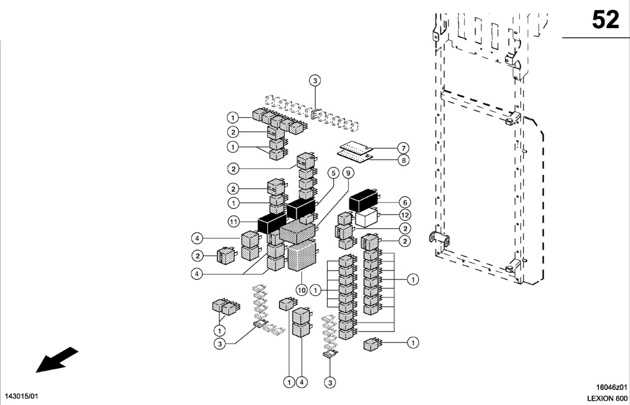 Claas Lexion 600 PRZEKAŹNIK  0000146320 (Centrala elektryczna, przekażniki i bezpieczniki) - Relé de Ceifeira debulhadora: foto 1 Claas Lexion 600 PRZEKAŹNIK  0000146320 (Centrala elektryczna, przekażniki i bezpieczniki) - Relé de Ceifeira debulhadora: foto 1