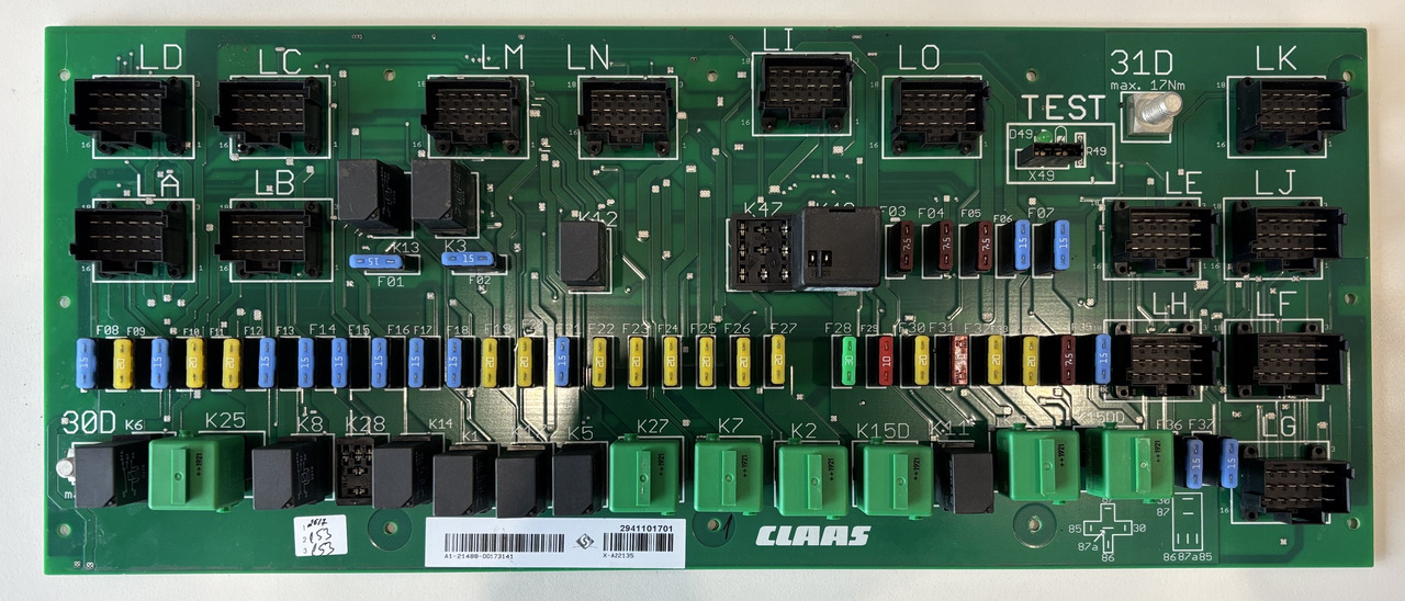 Claas Lexion 620 630 640 670 740 760 780 Centrala Elektryczna 0000173141 00 0017 314 1 NOWA - Centralina electrónica de Máquina agrícola: foto 1 Claas Lexion 620 630 640 670 740 760 780 Centrala Elektryczna 0000173141 00 0017 314 1 NOWA - Centralina electrónica de Máquina agrícola: foto 1