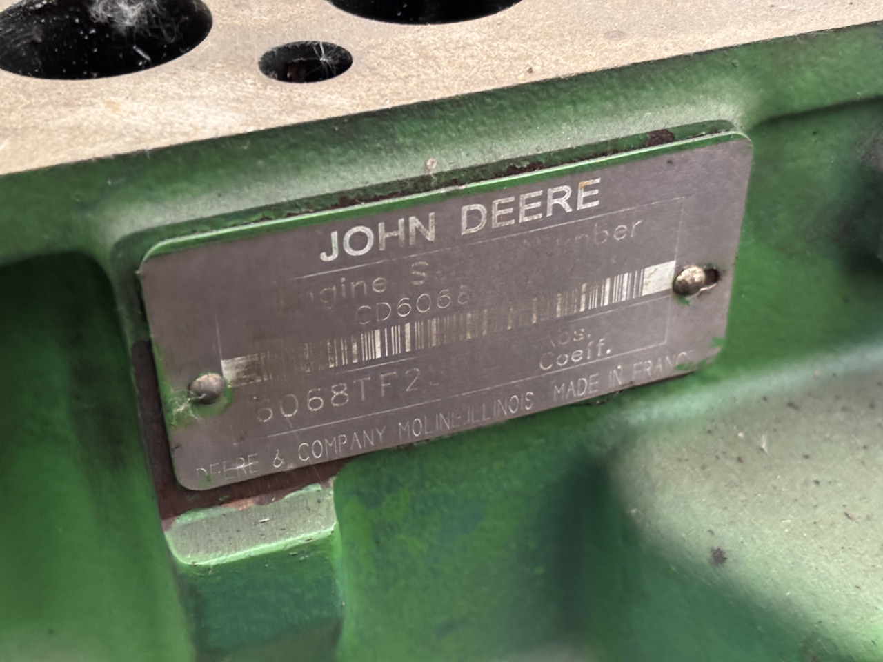 John Deere 6068 6068TF250 R119565 Blok Silnika - Bloco do motor de Máquina agrícola: foto 2 John Deere 6068 6068TF250 R119565 Blok Silnika - Bloco do motor de Máquina agrícola: foto 2
