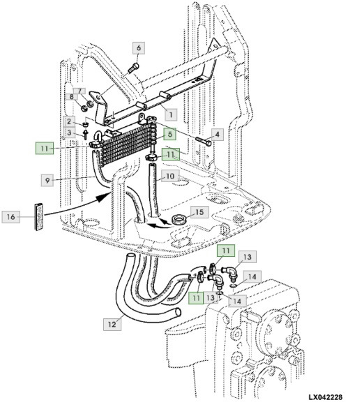 John Deere 6820 6920 6920S - chłodnica oleju AL153566 - Radiador de óleo de Máquina agrícola: foto 1 John Deere 6820 6920 6920S - chłodnica oleju AL153566 - Radiador de óleo de Máquina agrícola: foto 1