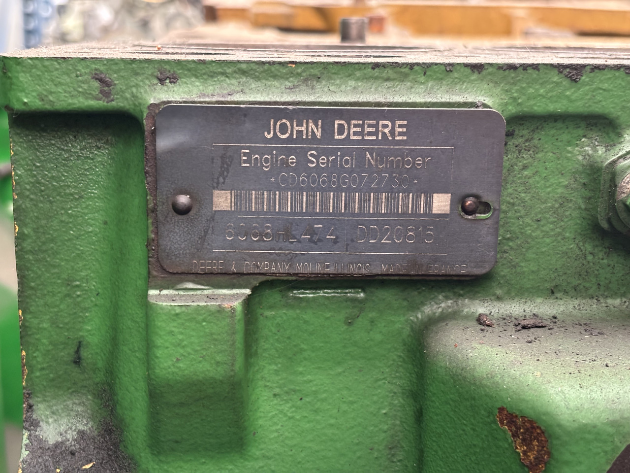 John Deere 6920S 6068HL474 6068 HL 474 Blok Silnika - Bloco do motor de Máquina agrícola: foto 4 John Deere 6920S 6068HL474 6068 HL 474 Blok Silnika - Bloco do motor de Máquina agrícola: foto 4