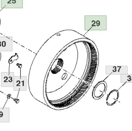John Deere 7830 Koło Koronkowe Skrzyni Biegów R159989 - Transmissão de Máquina agrícola: foto 1 John Deere 7830 Koło Koronkowe Skrzyni Biegów R159989 - Transmissão de Máquina agrícola: foto 1