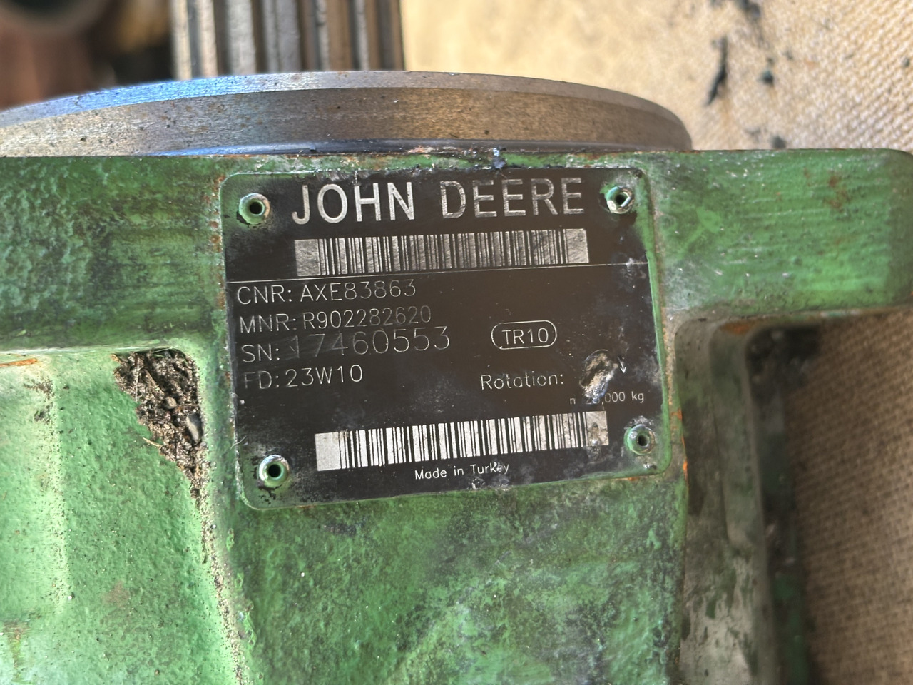 John Deere 8200 8300 8400 8500 Silnik hydrauliczny AXE83863 - Motor hidráulico de Máquina agrícola: foto 4 John Deere 8200 8300 8400 8500 Silnik hydrauliczny AXE83863 - Motor hidráulico de Máquina agrícola: foto 4