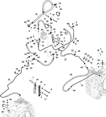 John Deere 9470RX - Przewód hamulcowy RE586767 (Hamulec) - Linha/ Mangueira de freio de Trator: foto 1 John Deere 9470RX - Przewód hamulcowy RE586767 (Hamulec) - Linha/ Mangueira de freio de Trator: foto 1