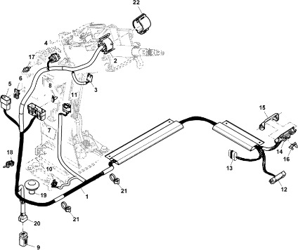 John Deere 9470RX - Wiązka przewodów RE574961 (Hamulec) - Cables/ Wire harness de Trator: foto 1 John Deere 9470RX - Wiązka przewodów RE574961 (Hamulec) - Cables/ Wire harness de Trator: foto 1