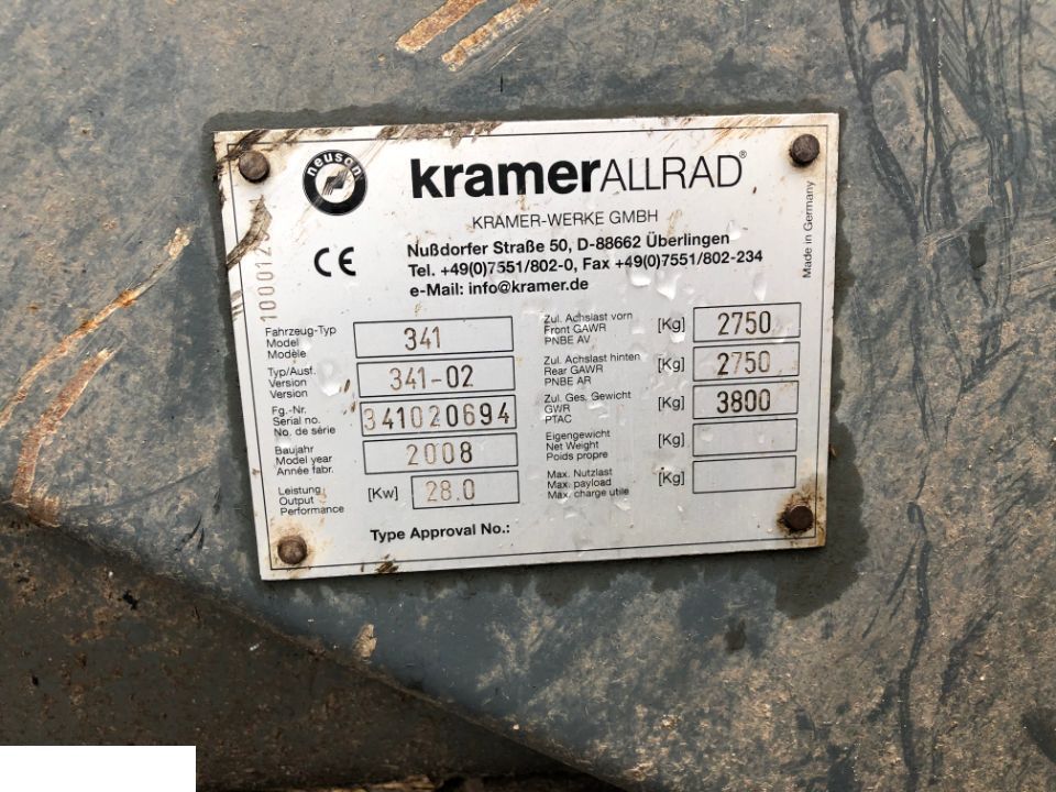 Kramer Allrad 280 341-02 Radlader - Części - Felgi / Koła / Opony - Roda completa de Máquina de construção: foto 4 Kramer Allrad 280 341-02 Radlader - Części - Felgi / Koła / Opony - Roda completa de Máquina de construção: foto 4