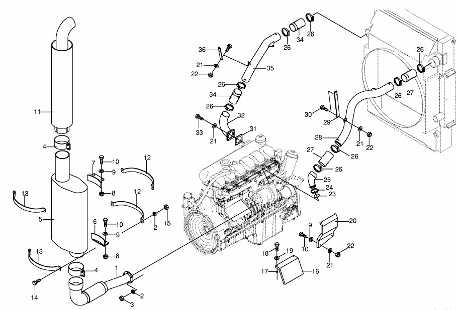 Krone Big M II - rura wydechowa tłumik tłumnik - Silenciador de Máquina agrícola: foto 1 Krone Big M II - rura wydechowa tłumik tłumnik - Silenciador de Máquina agrícola: foto 1