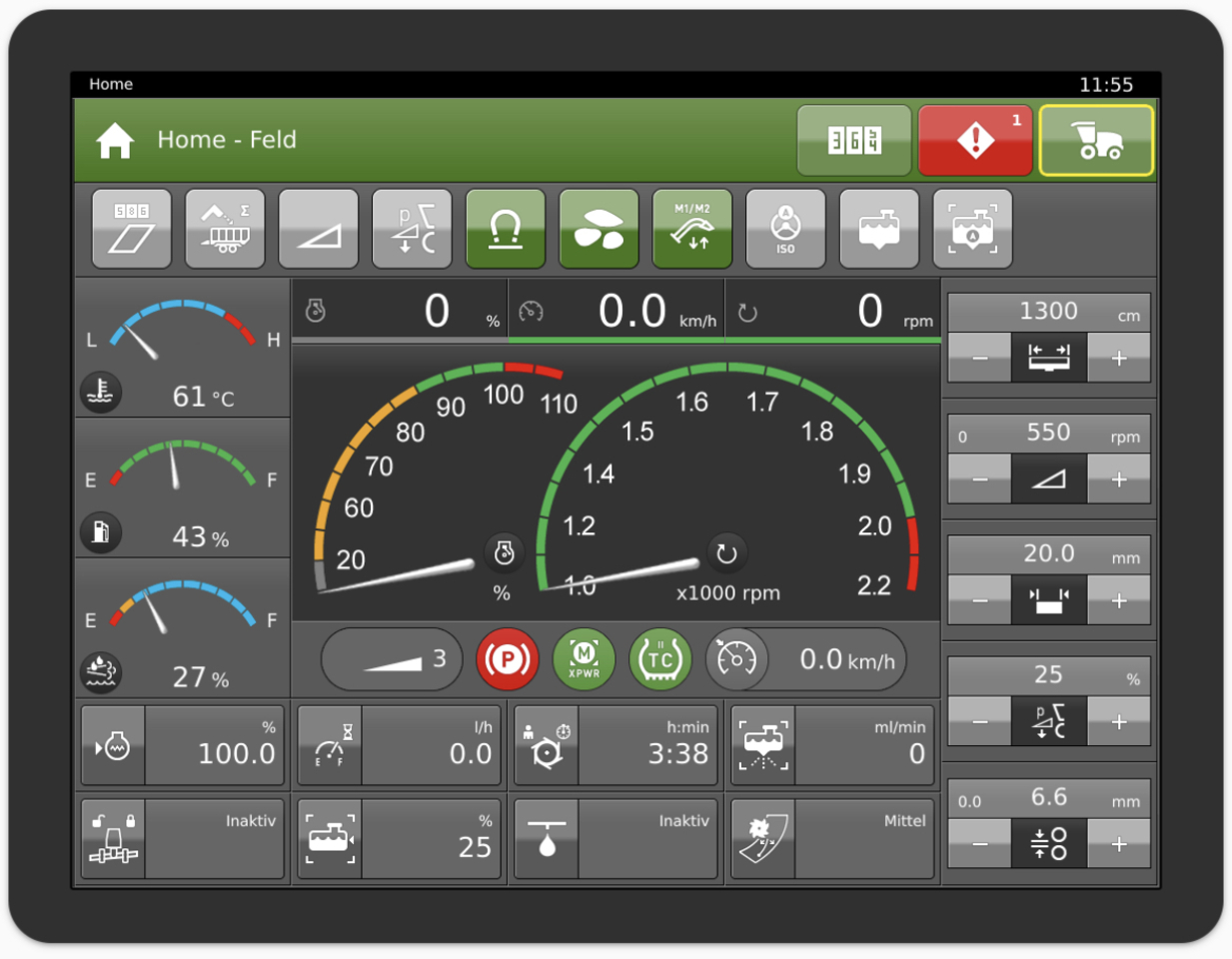 Krone BigX 780 Terminal X-Touch 12 - Painel de instrumentos de Máquina agrícola: foto 1 Krone BigX 780 Terminal X-Touch 12 - Painel de instrumentos de Máquina agrícola: foto 1